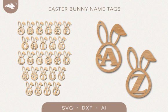 Download Easter Bunny Letters Svg, Easter Egg Svg - Bunny letters Collection