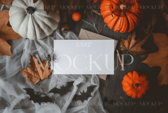 Download Halloween Place Card Mockup, Name Card - Premium Bundle