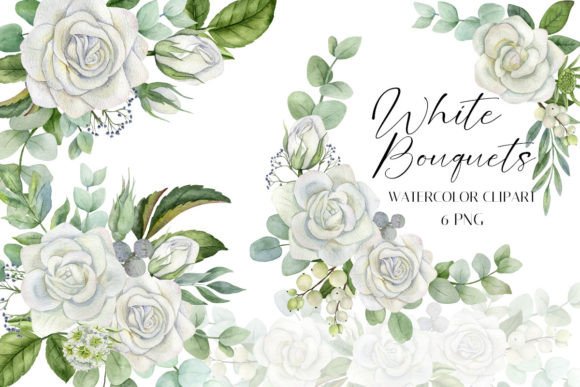 Download White Flowers Rose Bouquet Floral Wreath - Flowers Collection
