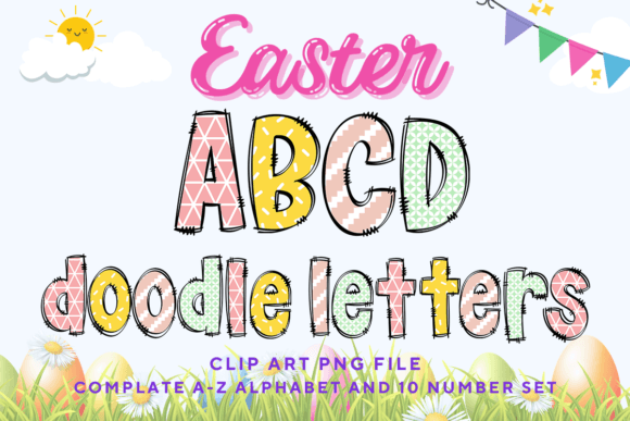 Download Easter Day Doodle Alphabet Bunny Letters - Bunny letters Collection