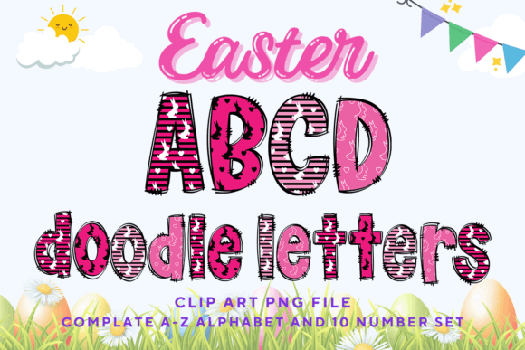 Download Easter Day Doodle Alphabet Bunny Letters - Bunny letters Collection