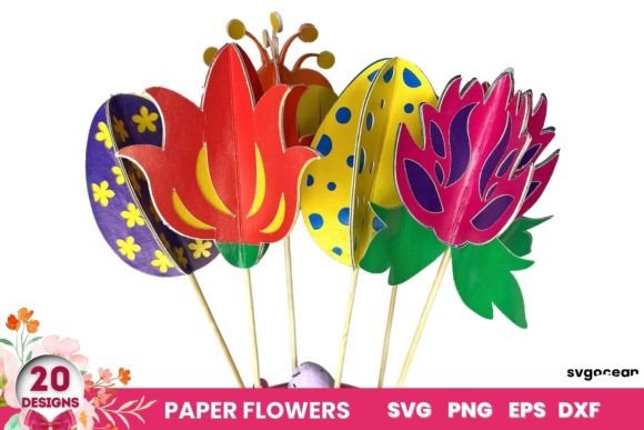 Download 3D Flowers SVG | Easter Cut Files - Flowers Collection