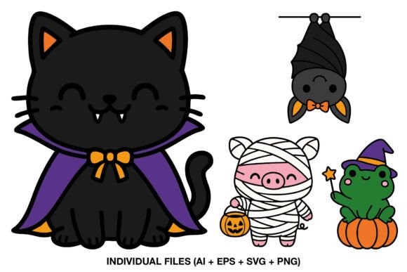 Download Cute Halloween Cardmaking Clipart - Premium Bundle