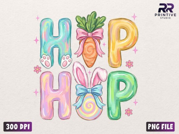 Download Easter Hop Bunny Letters PNG Sublimation - Bunny letters Collection